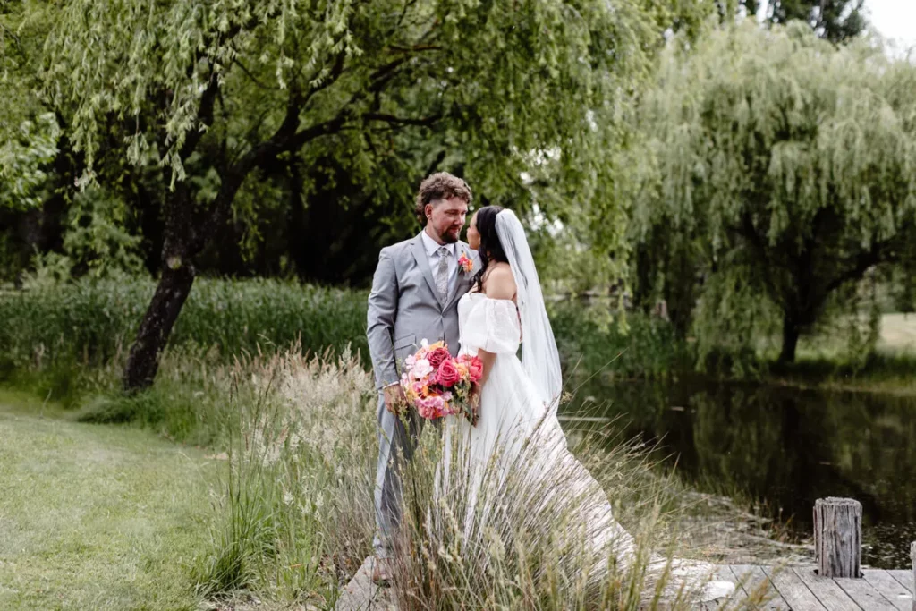 Real Wedding Blog: Samantha + Ben’s Wedding at Waldara Farm Featuring Duke Music Duo + DJ