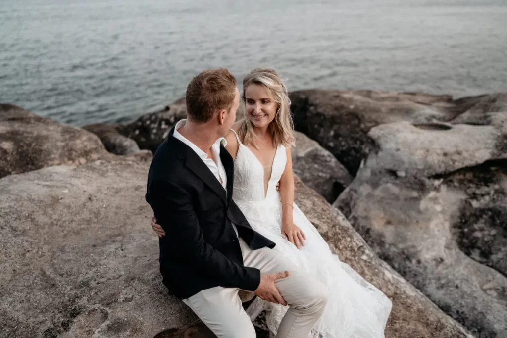 Jess and Chris’ beachy boho wedding