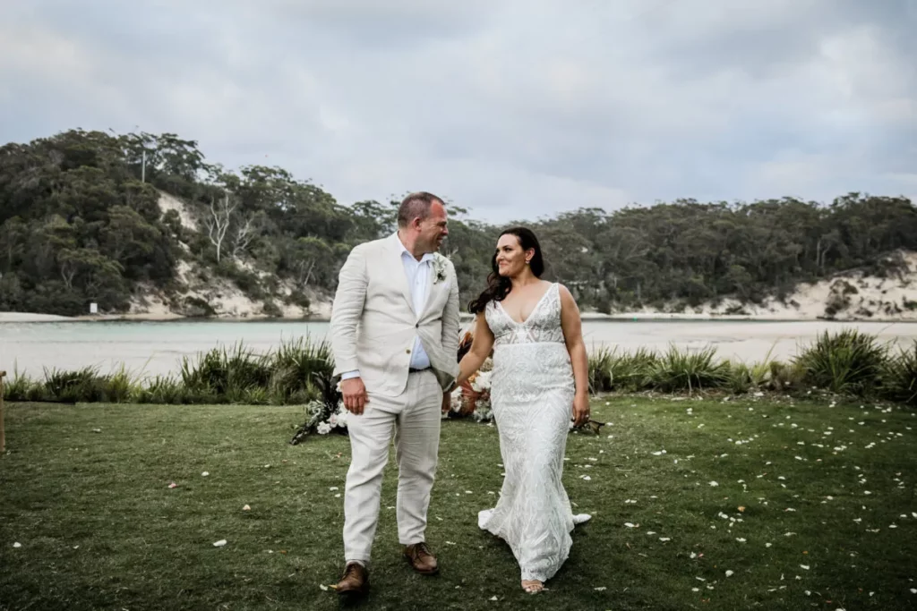 Simone and Rob’s Natural Minimal Jervis Bay Wedding at The Cove